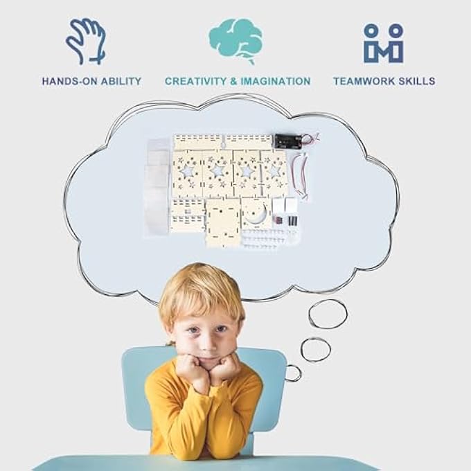 EDUCATIONAL SCIENCE CRAFTS KITS, KITS FOR KIDS AGE, WOOD CRAFT PROJECTS KIT FOR KIDS MODEL SCIENCE, STEM TOYS FOR BOYS GIRLS 4-16 YEAR OLD GIFTS, 3D WOODEN PUZZLES BUILDING TOYS - Image 2